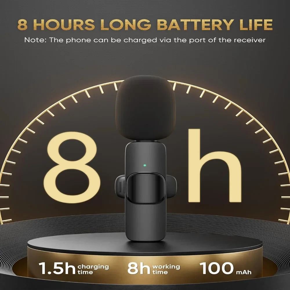 Wireless Clip-on Lavalier Microphones